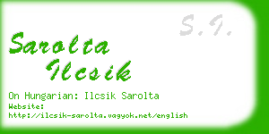 sarolta ilcsik business card